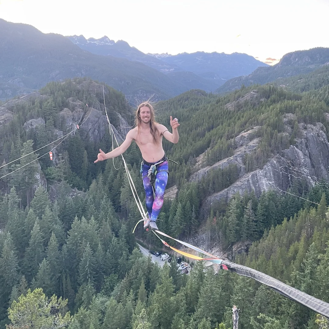 My hair standing up from static electricity